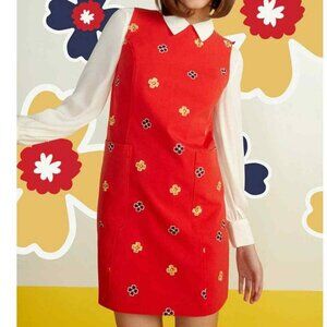 Modcloth Retro Mid-Century Muse Sleeveless Shift Dress